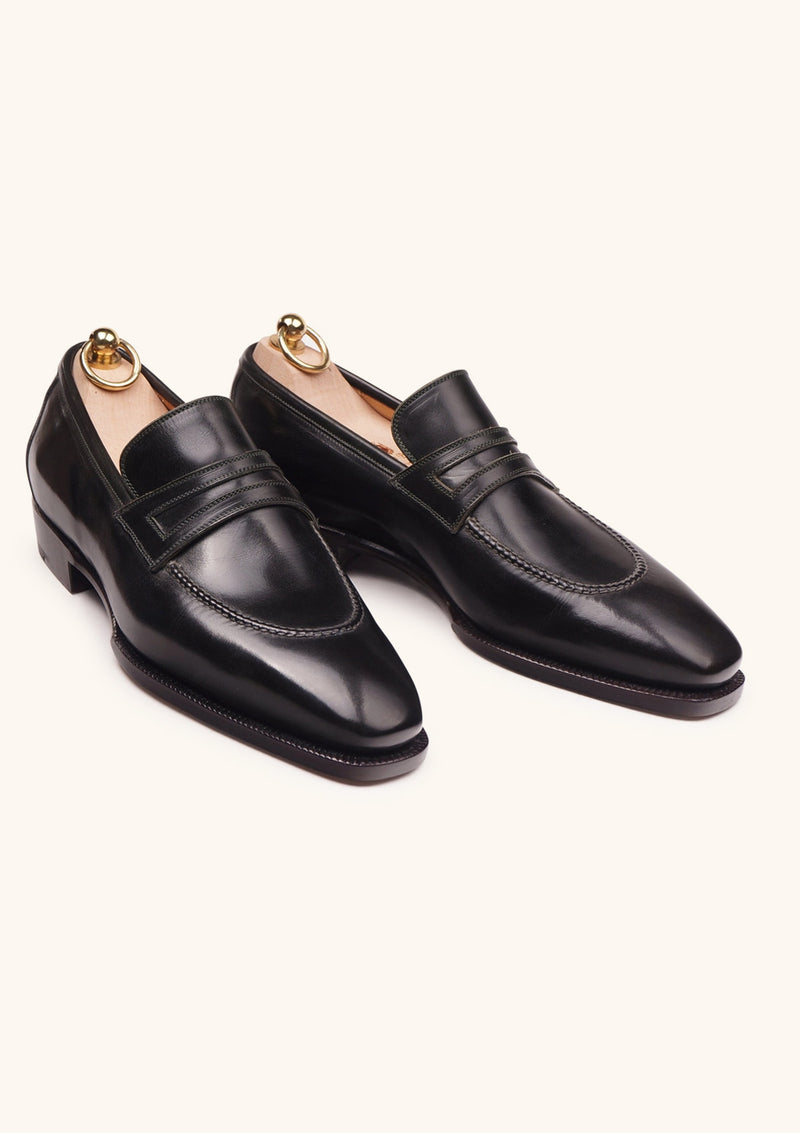 Midnight Green Penny Loafers
