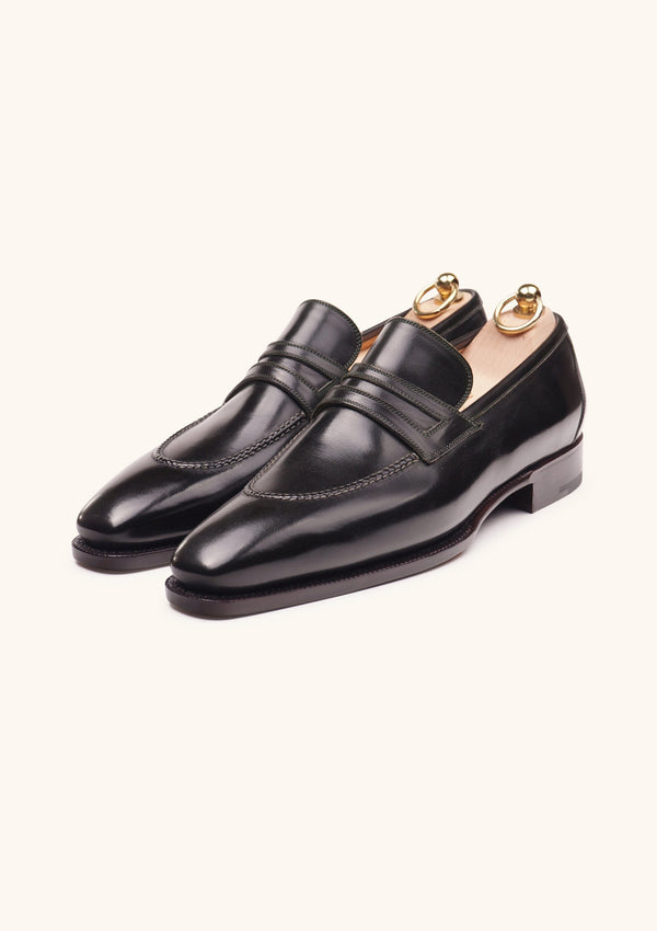 Midnight Green Penny Loafers