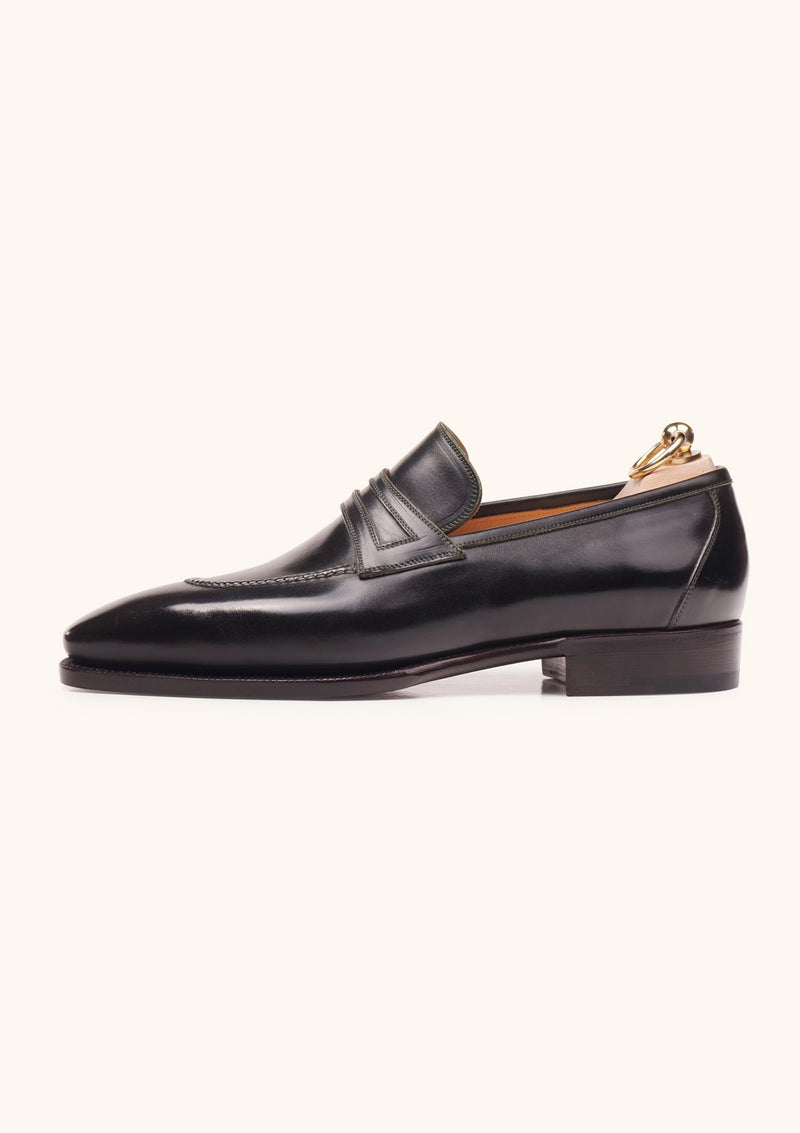 Midnight Green Penny Loafers