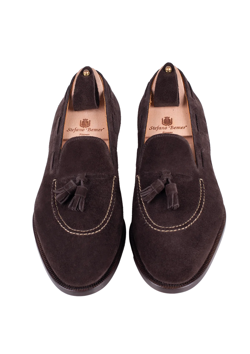 Bitter Chocolate Tassel Loafers