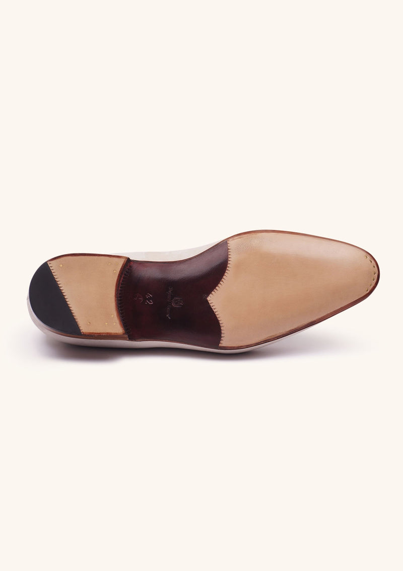 Blue and Off White Belgian Loafers