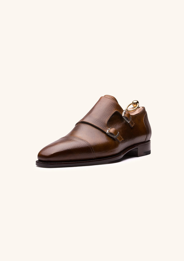 Tan Double Monk Strap Shoes