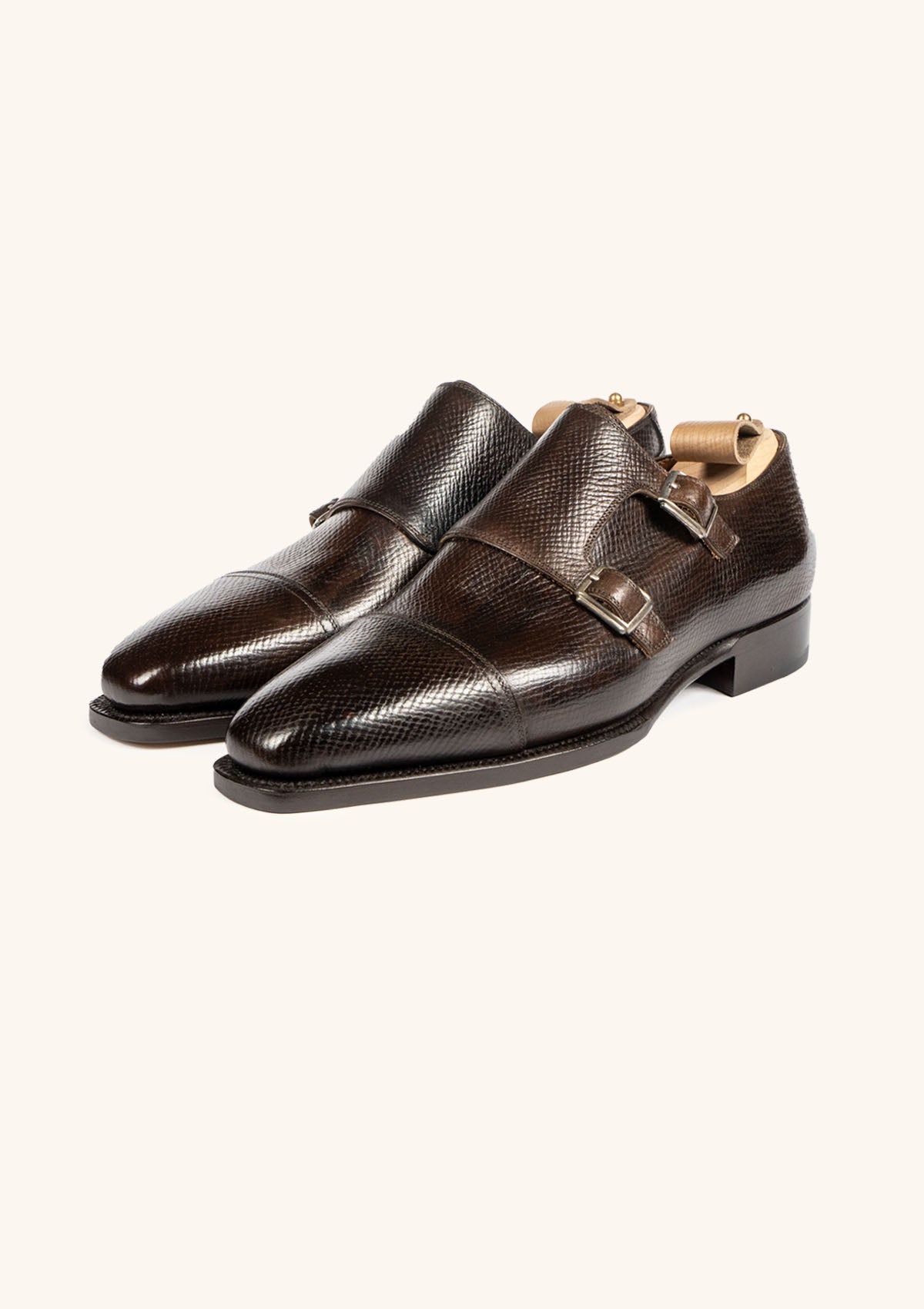 Hand-painted Brown Traditional Penny Loafers | Stefano Bemer