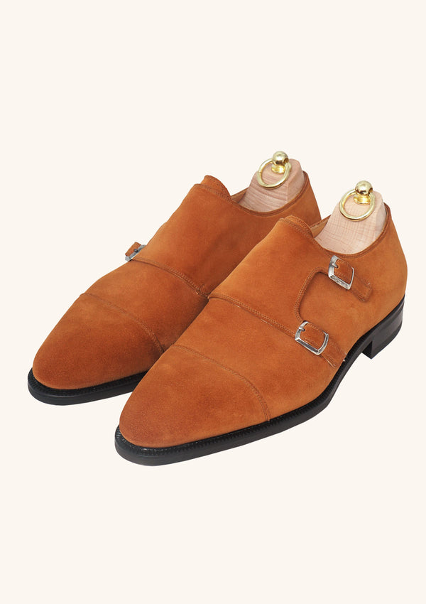 Autumn Spice Suede Double Monk Straps