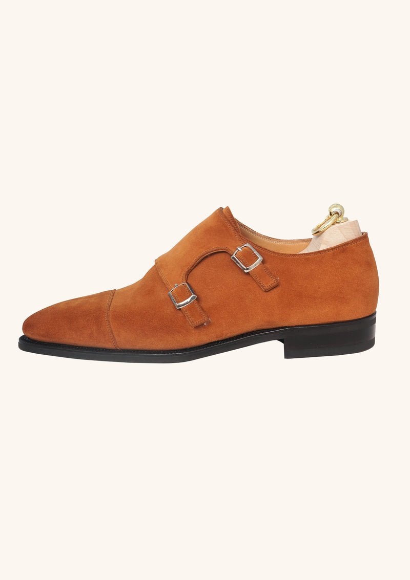 Autumn Spice Suede Double Monk Straps