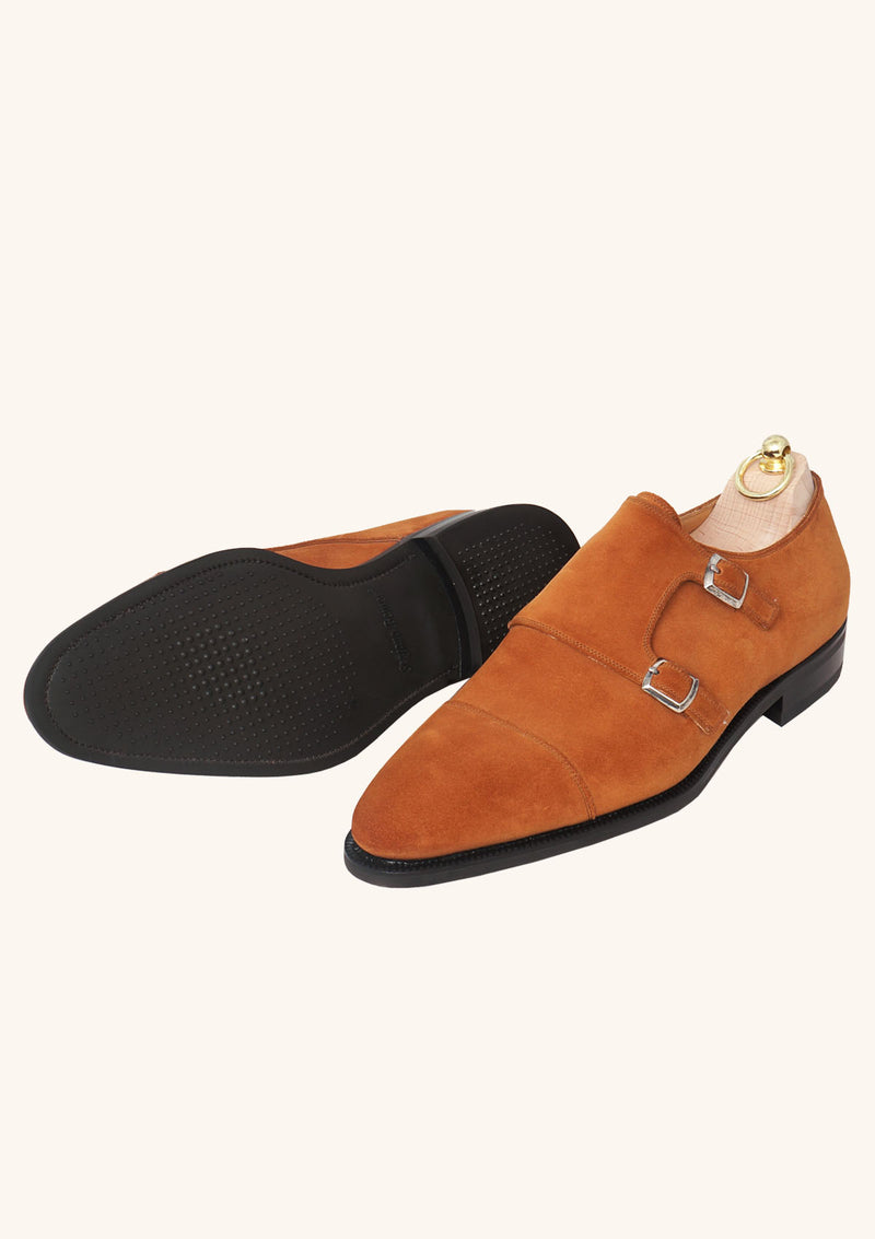 Autumn Spice Suede Double Monk Straps