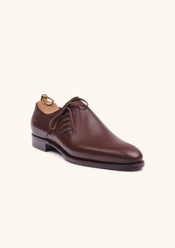 Brown Side-lace Oxford Shoes