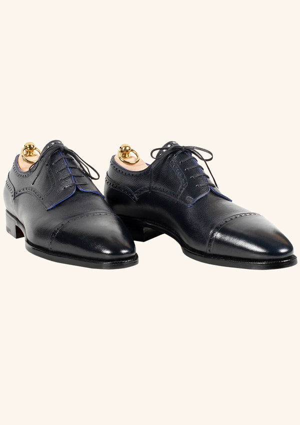 Blue Full Brogue Derbies