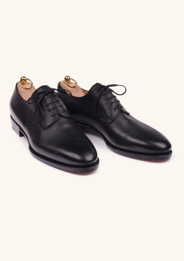 Black Five Eyelet Wholecut Derbies