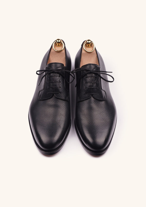 Black Five Eyelet Wholecut Derbies