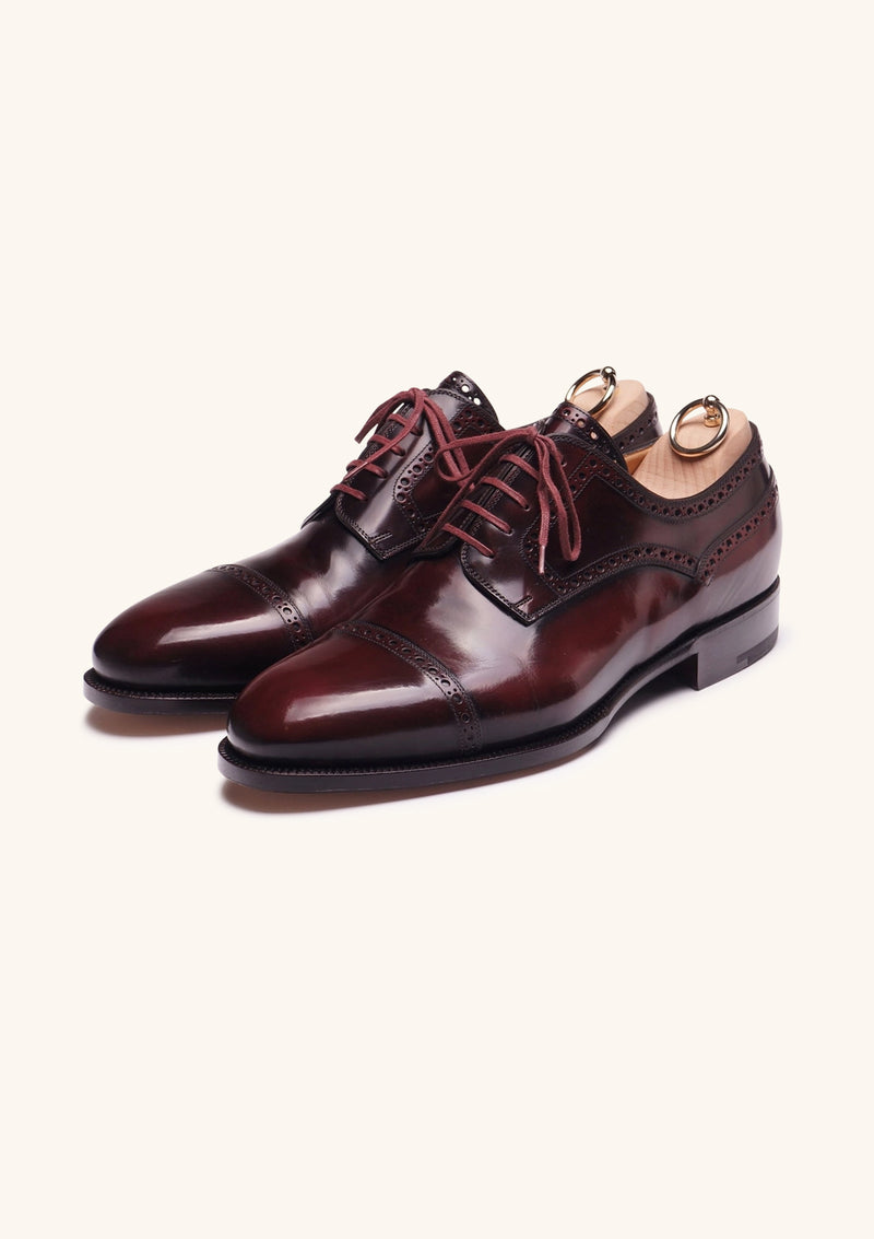 Burgundy Cap toe Derby Brogues | Stefano Bemer Burgundy Cap toe Derby Brogues | Stefano Bemer