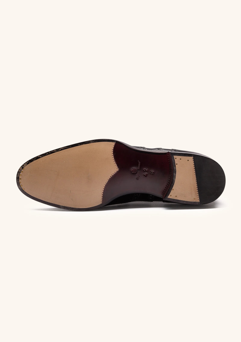 black dress shoes with brown soles Buy Black Contrast Sole Brogue Shoes from Next USA