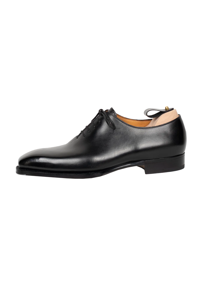 Wholecut Oxfords in Black Calf