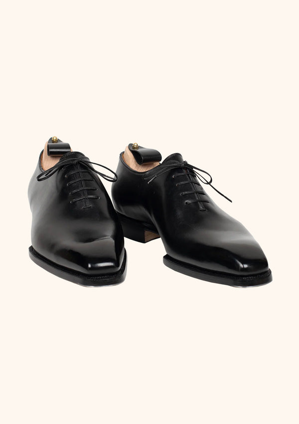 Wholecut Oxfords in Black Calf