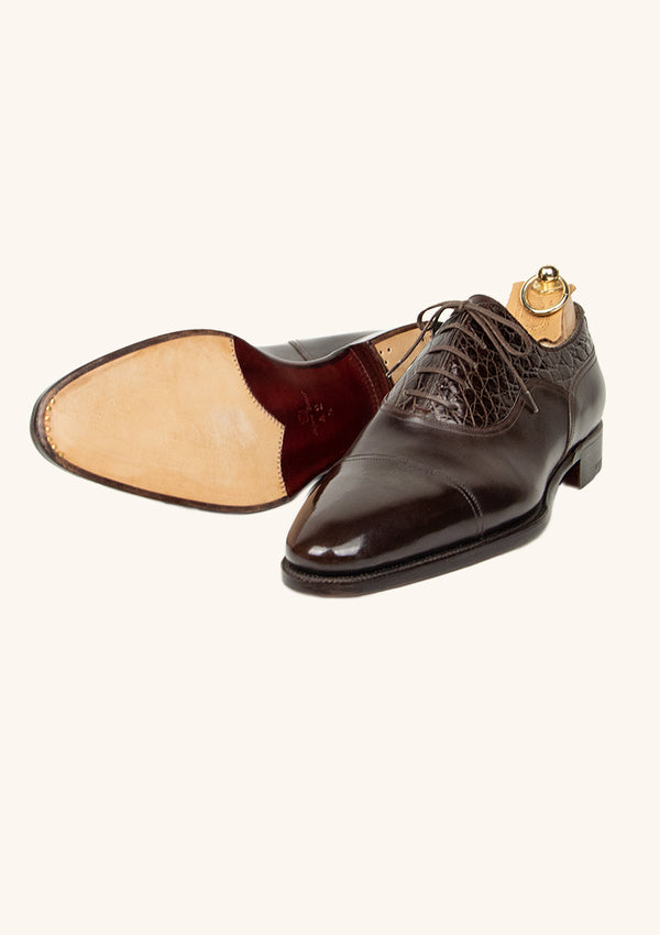 Chestnut Cap Toe Balmoral Oxfords