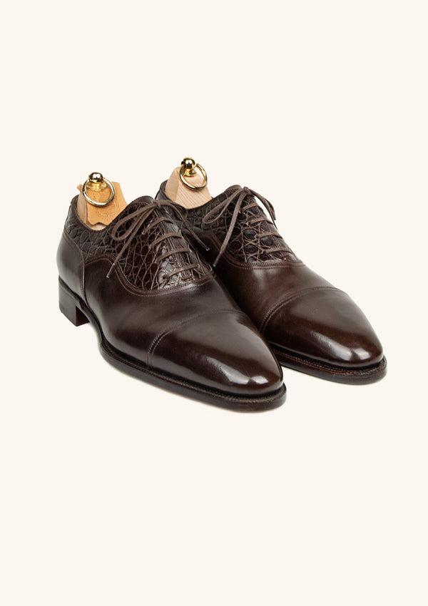 Chestnut Cap Toe Balmoral Oxfords