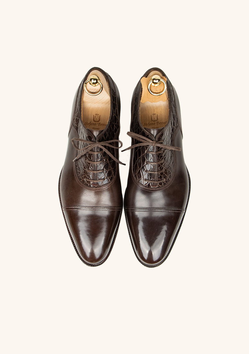 Chestnut Cap Toe Balmoral Oxfords