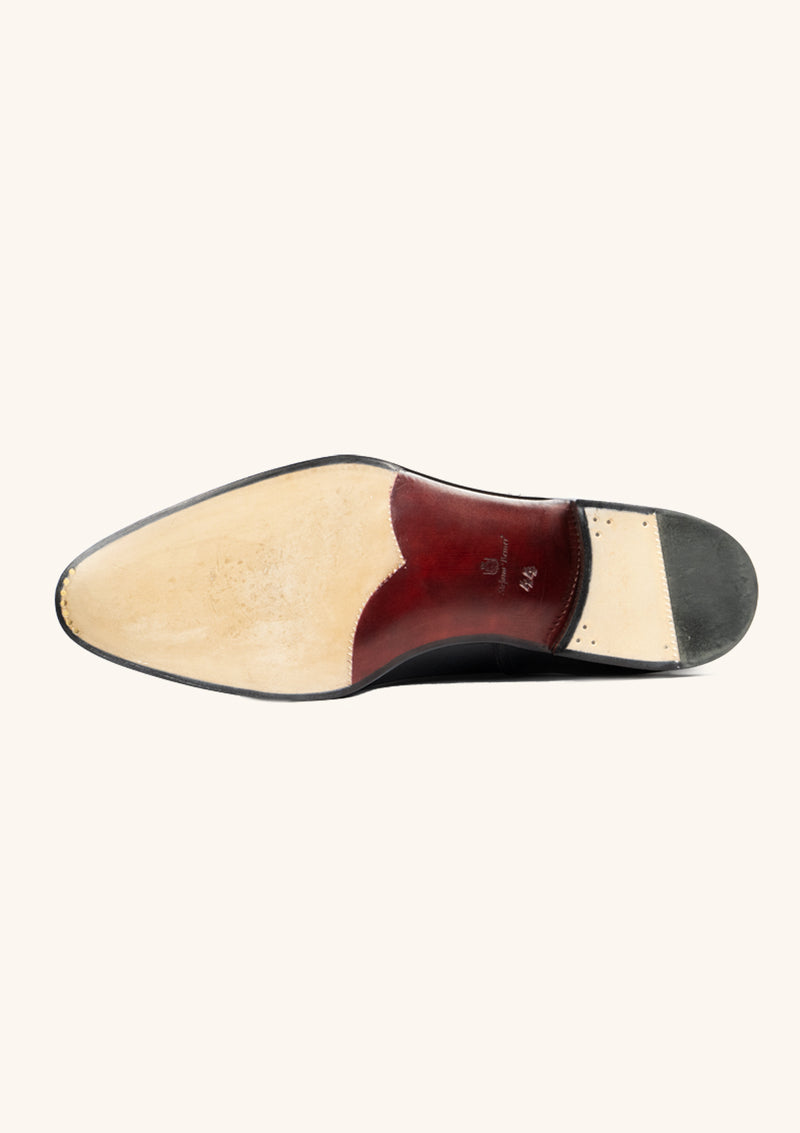 Black and Red Cap toe Balmorals