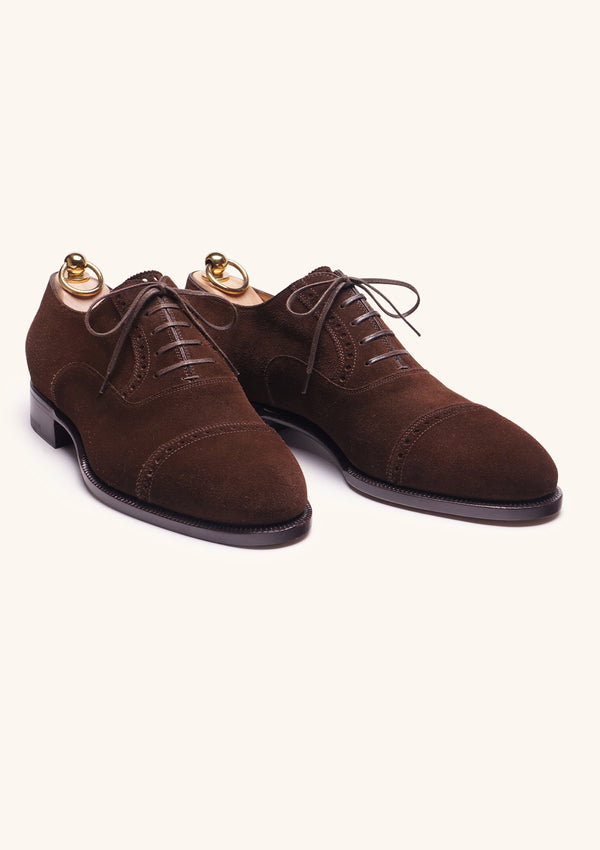 Dark Brown Cap toe Oxfords