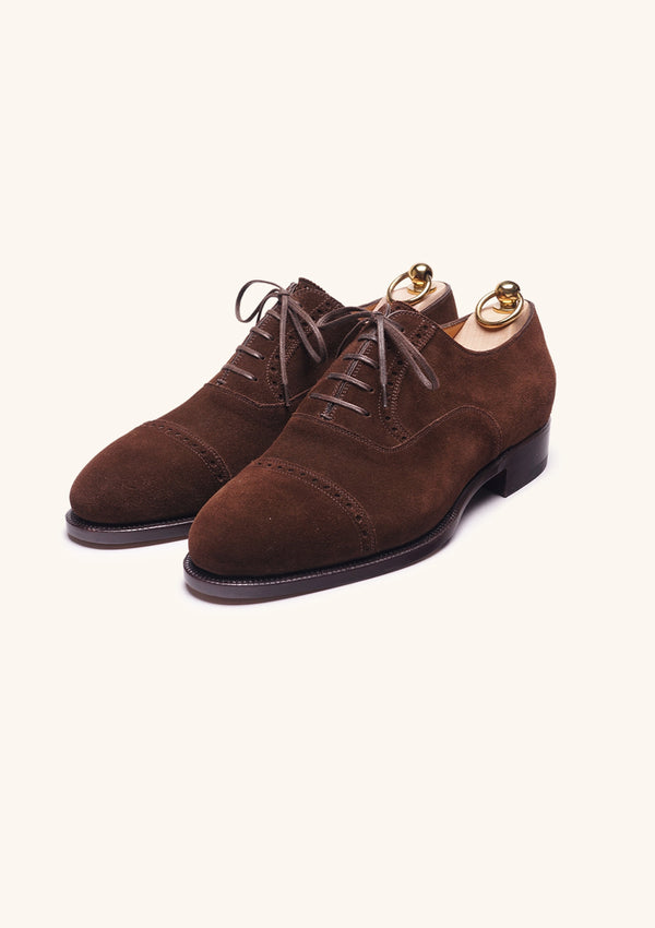 Dark Brown Cap toe Oxfords