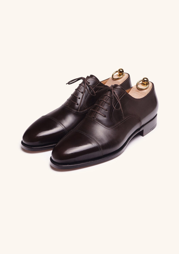 Dark Brown Cap toe Oxfords