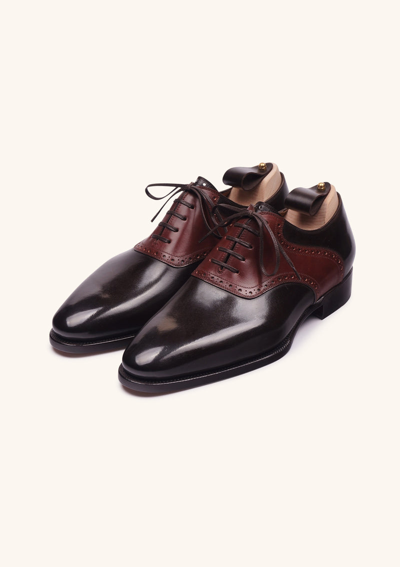Polo Burgundy Burgundy And Black Saddle Oxfords Burgundy Saddle