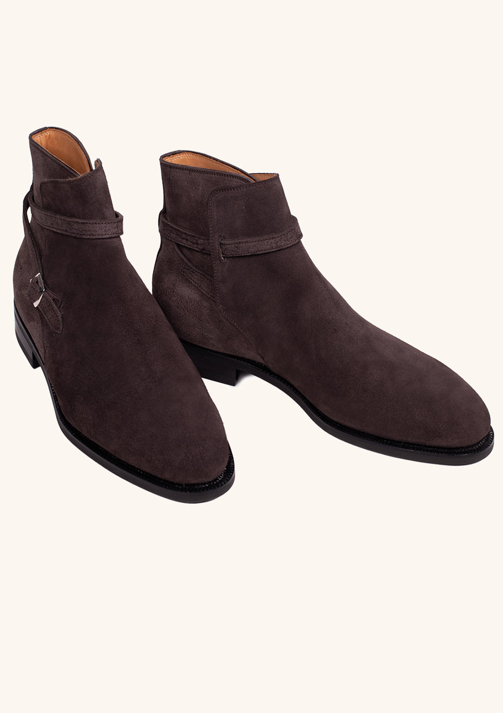 Brown Jodhpur Boots in Kudu Reverse Leather | Stefano Bemer