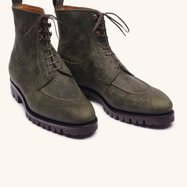 その他 Hunter's Klaive CF Hunter Green Boots in Kudu Waxy Leather | Stefano Bemer