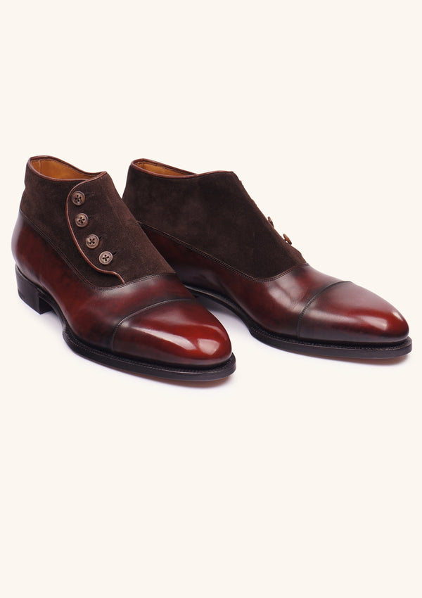 Brown Victorian Button Boots