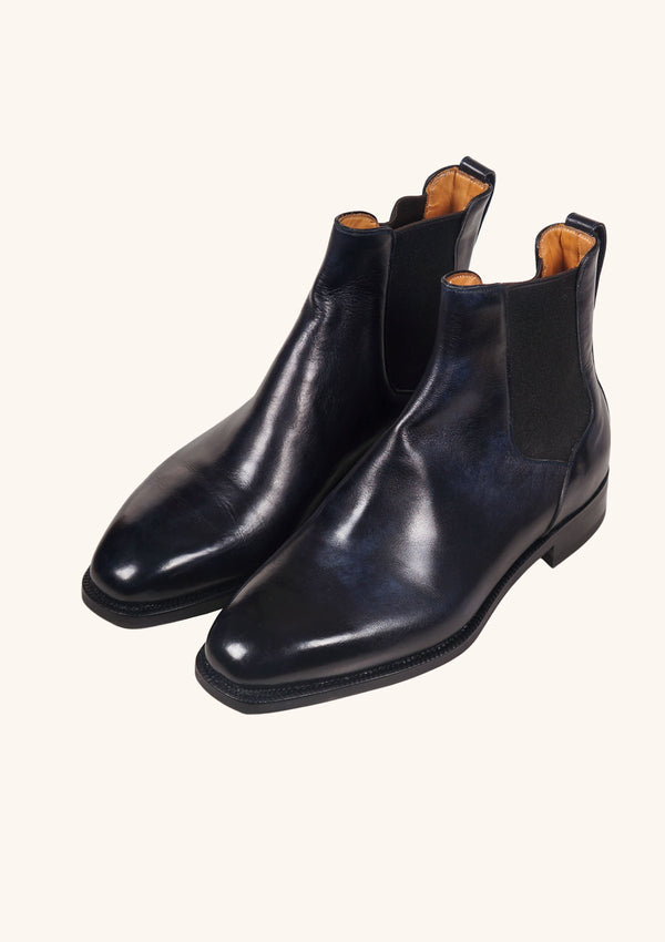 Blue Chelsea Boots