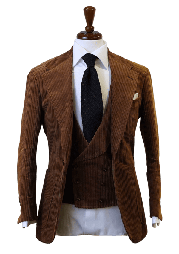 Chocolate Brown Corduroy Suit