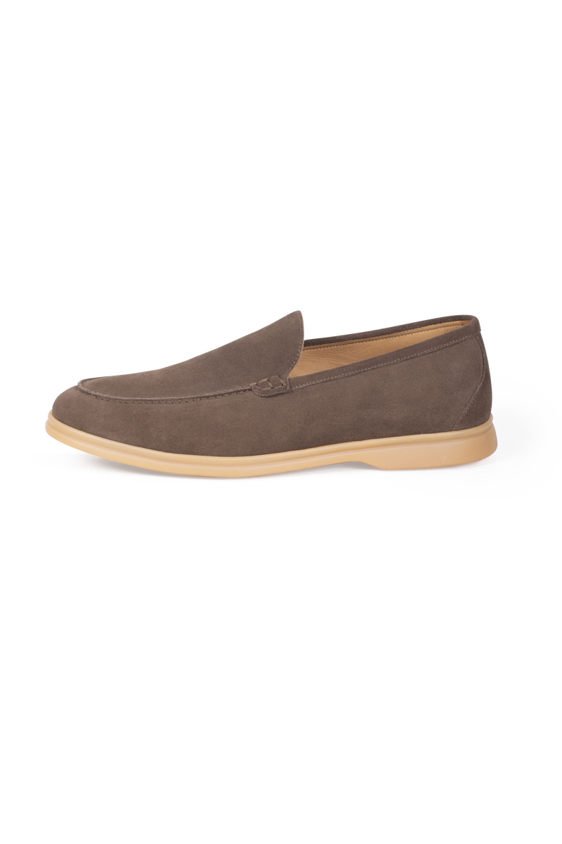 Brown Suede Stefano Bemer Walk Loafers