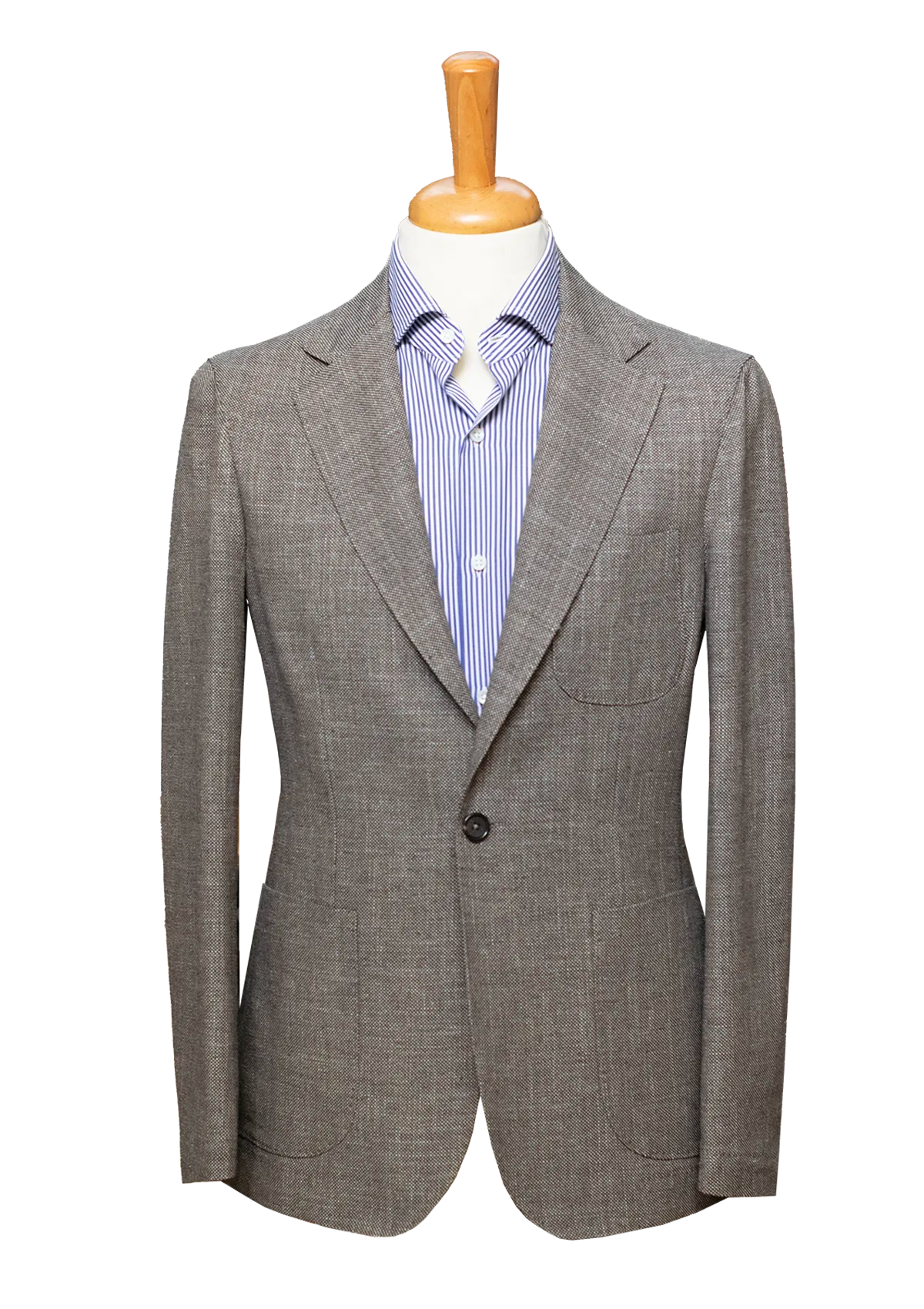 Grey Textured Unstructured Jacket