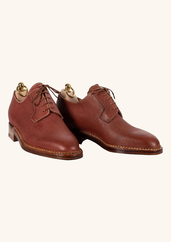 Brick Basketball Leather Five Eyelet Derbies