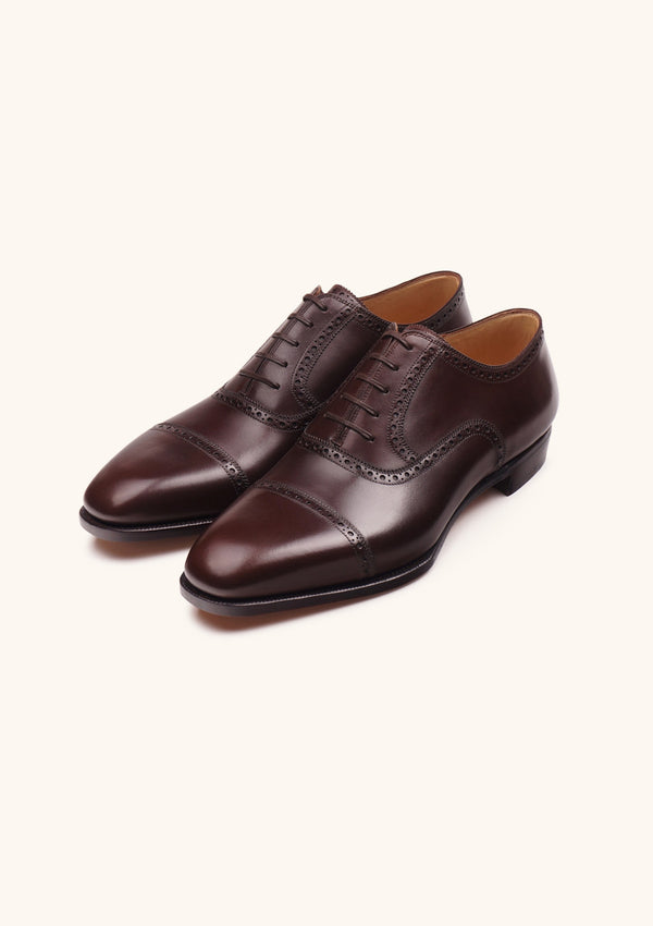 Dark Brown Cap toe Oxfords