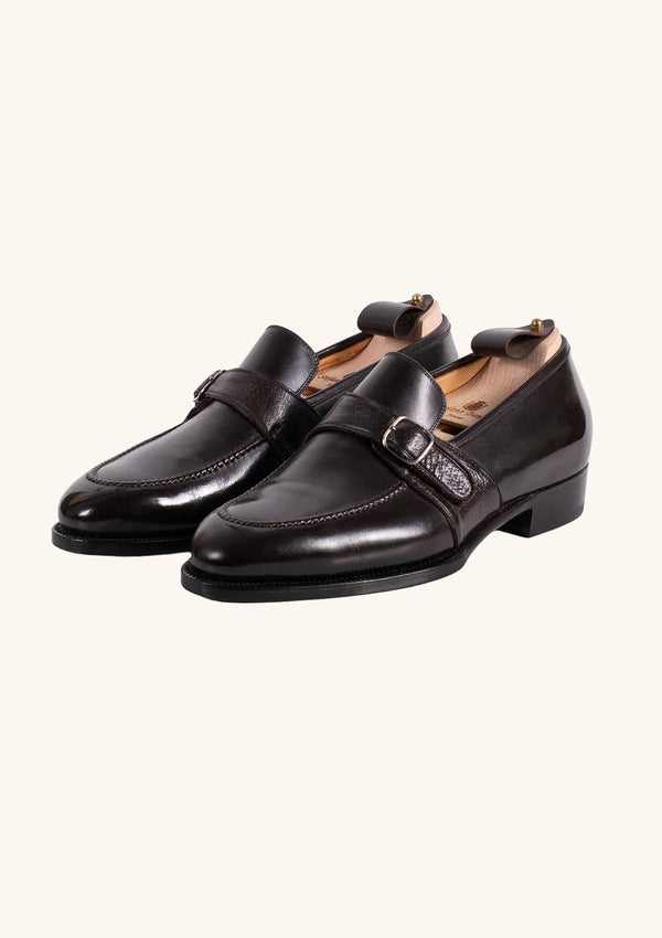 Dark Brown Single Strap Loafer