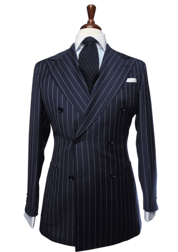 Navy Blue Pinstripe Suit