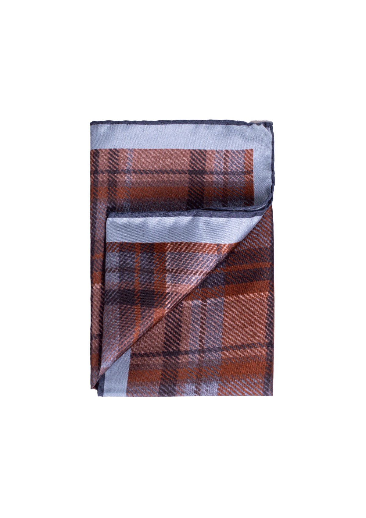 Two Toned Check Pocket Square