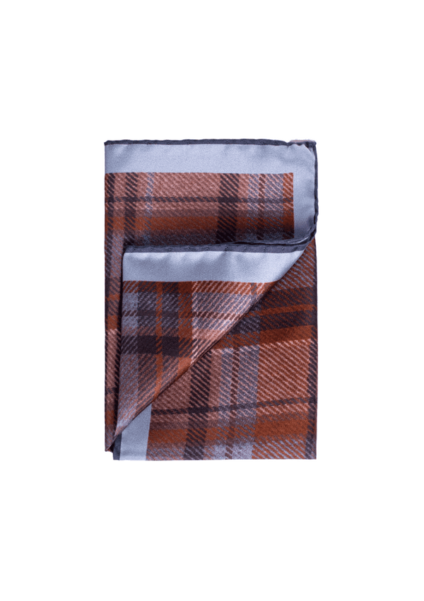 Two Toned Check Pocket Square