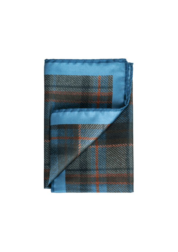 Two Toned Check Pocket Square