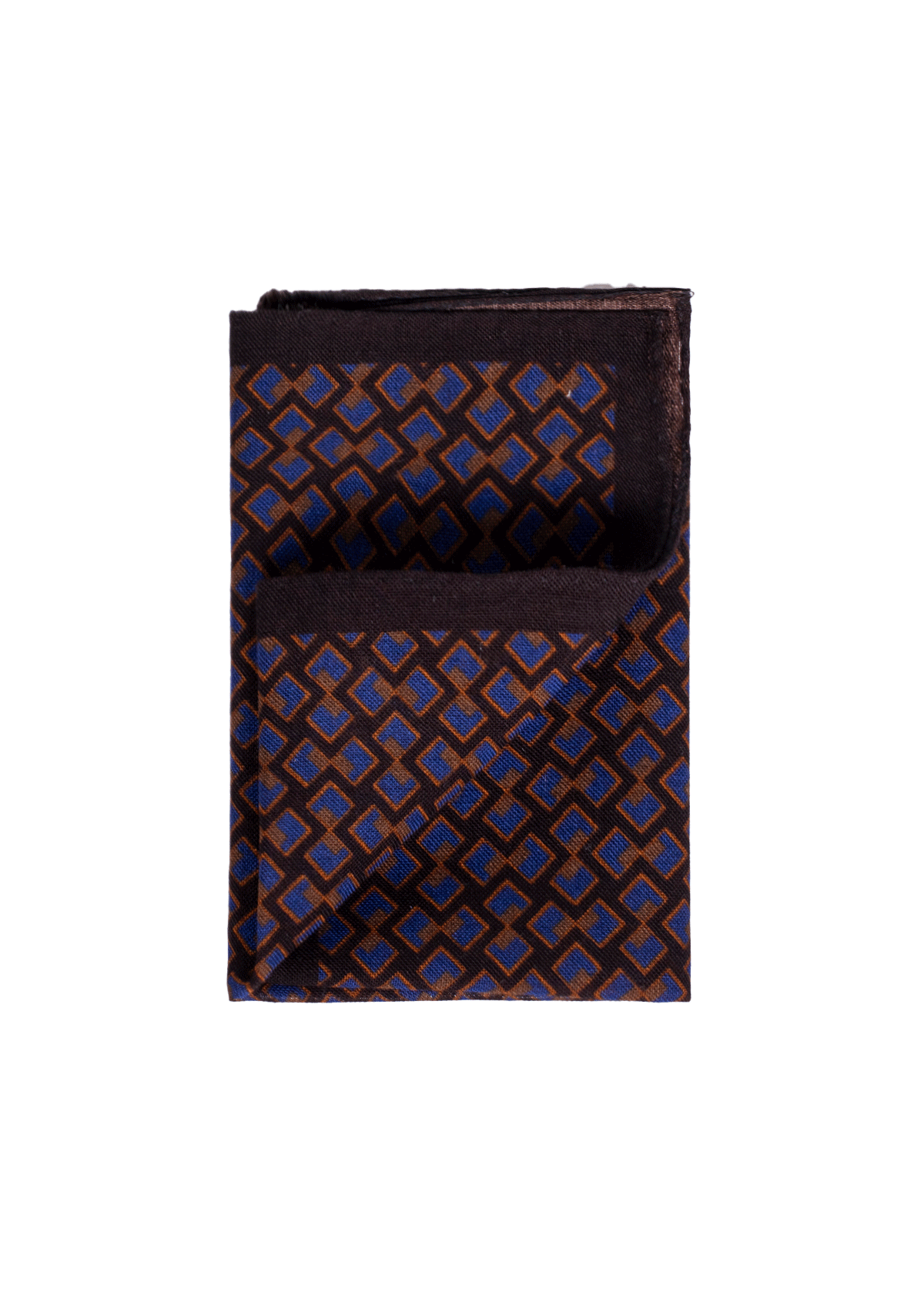 Interlocking Diamond Pattern Pocket Square