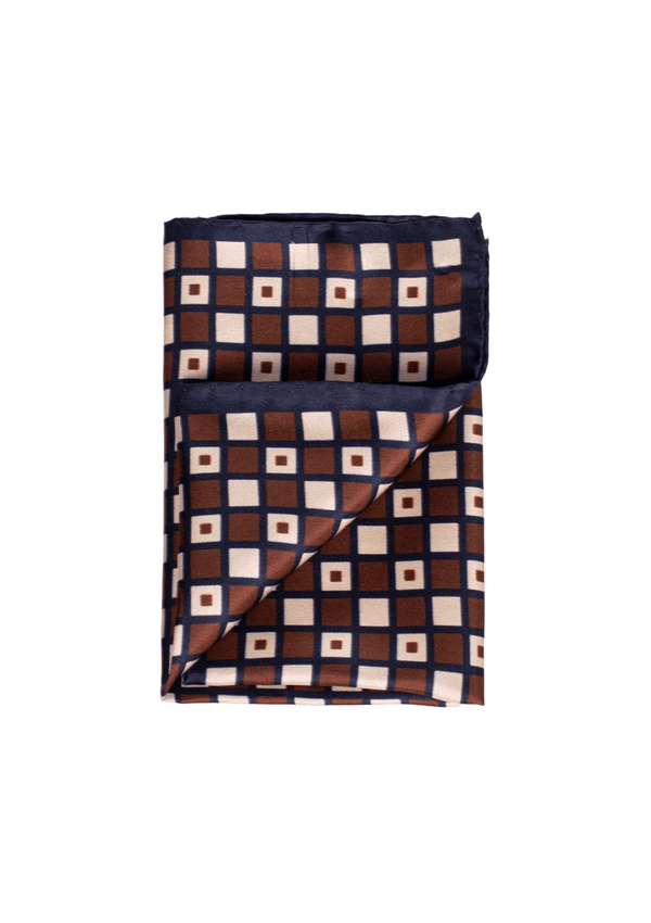 Square Tile Pattern Pocket Square