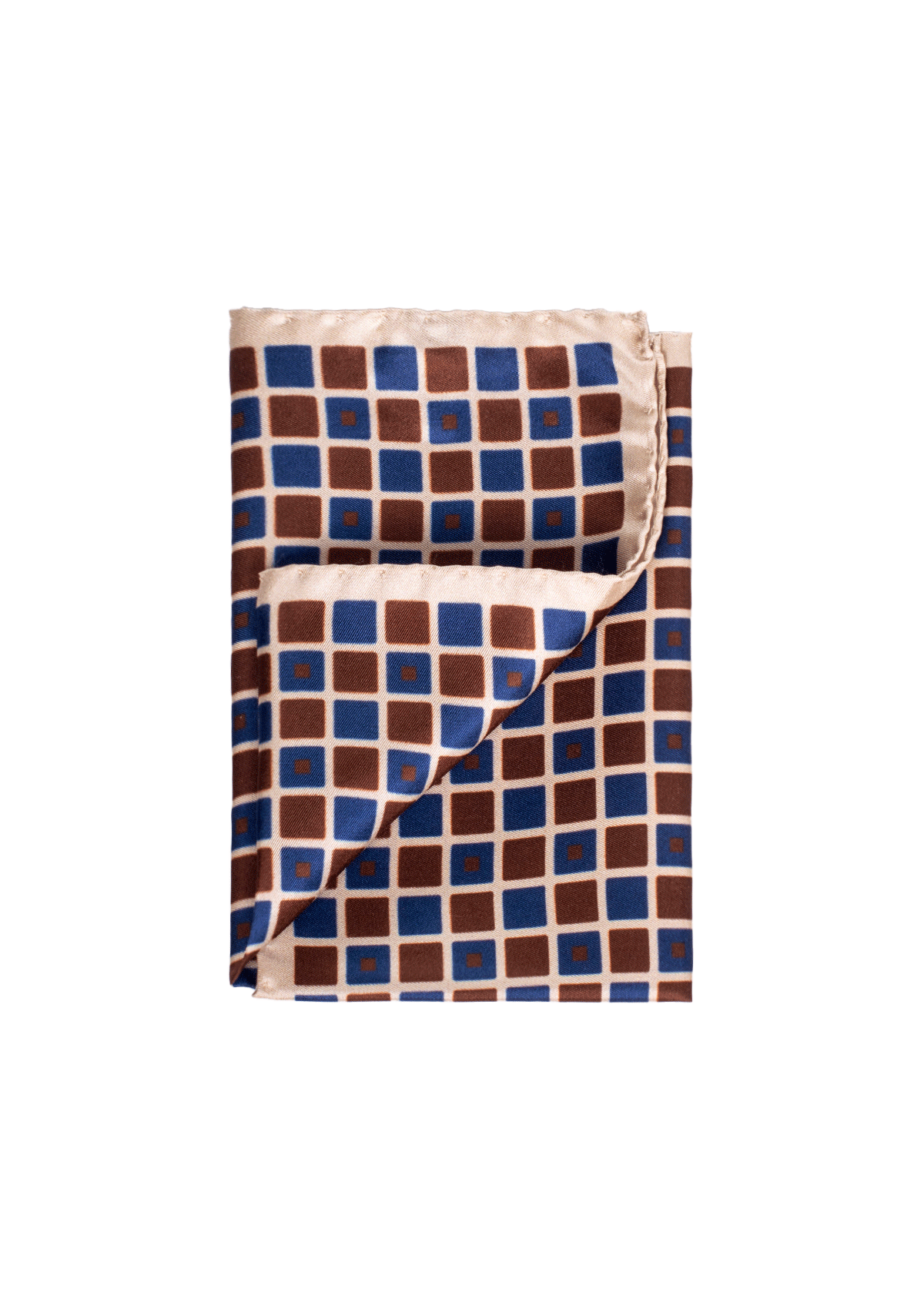 Square Tile Pattern Pocket Square