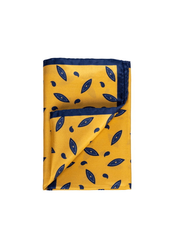 Leaf Print Pocket Square