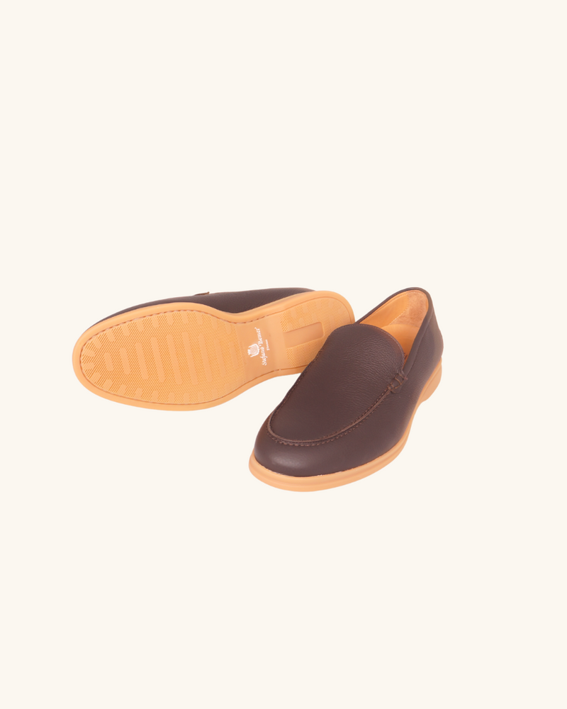 Brown Deerskin Bemer Walk Loafers