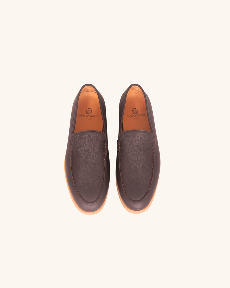 Brown Deerskin Bemer Walk Loafers