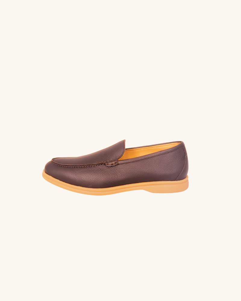 Brown Deerskin Bemer Walk Loafers