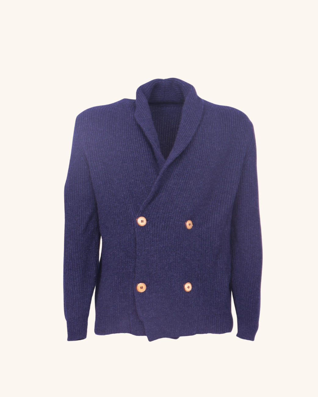 Navy Cashmere Cardigan