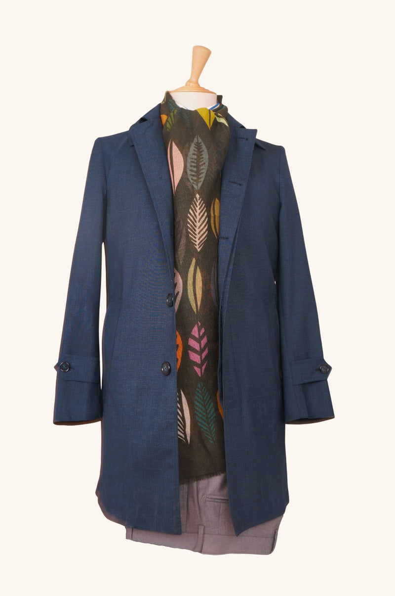 Navy Blue Waterproof Overcoat