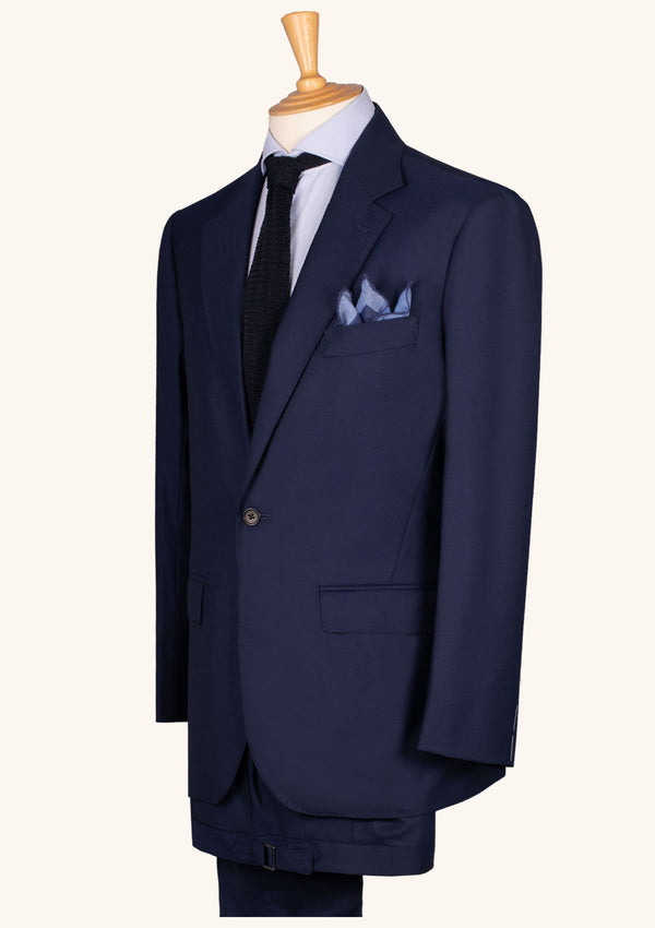 Navy Wool Single-Breasted Suit